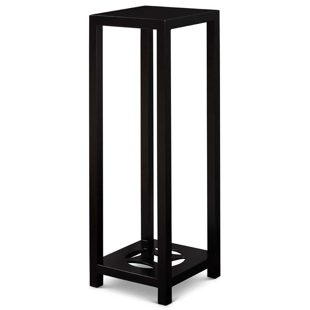 40in Matte Black Finish Elmwood Ning Chou Design Pedestal