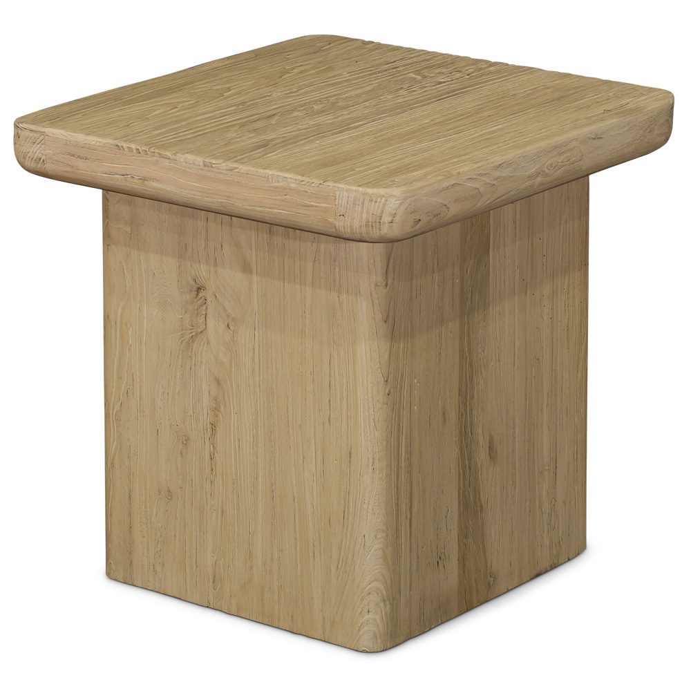 Reclaimed Elmwood Zen Pedestal Table