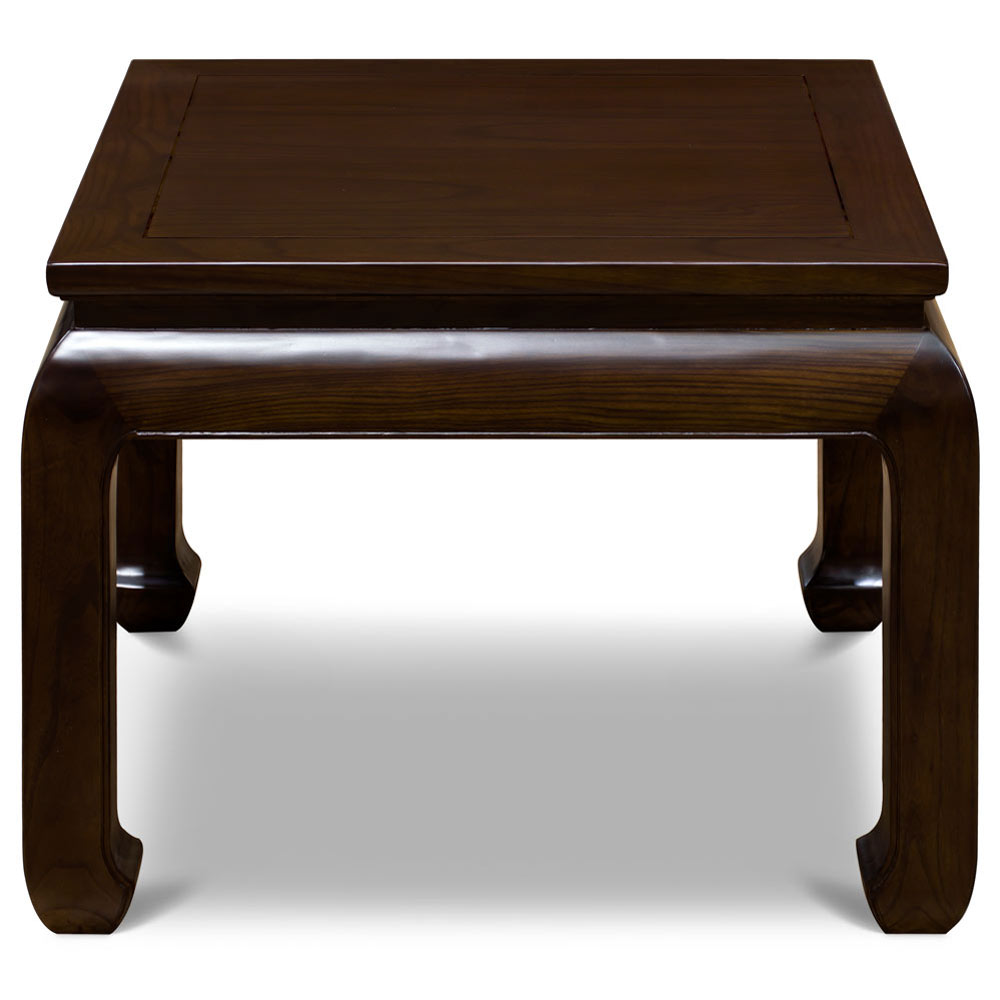 Dark Espresso Elmwood Chinese Ming Style Lamp Table