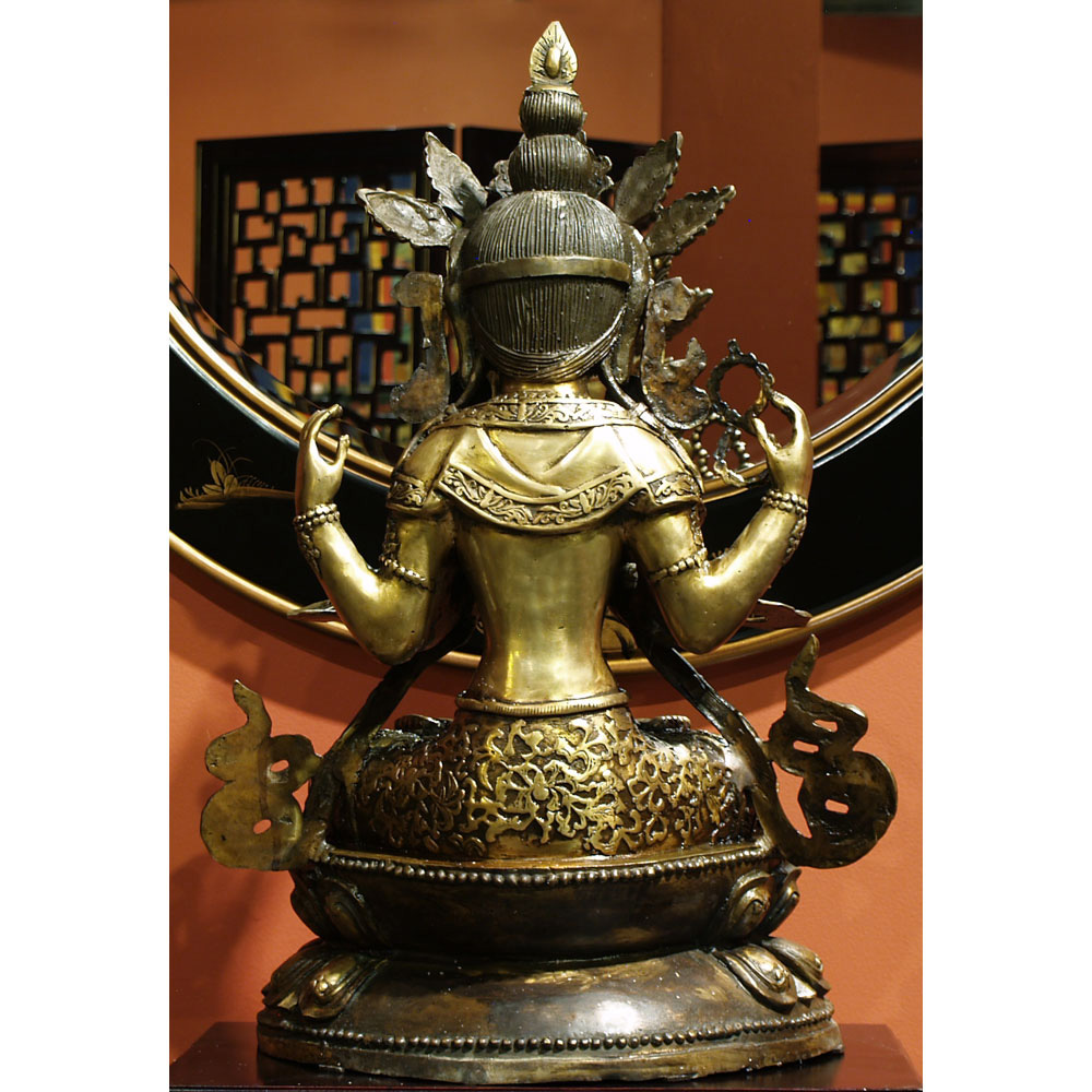 Bronze Tibetan Compassionate Buddha Sitting