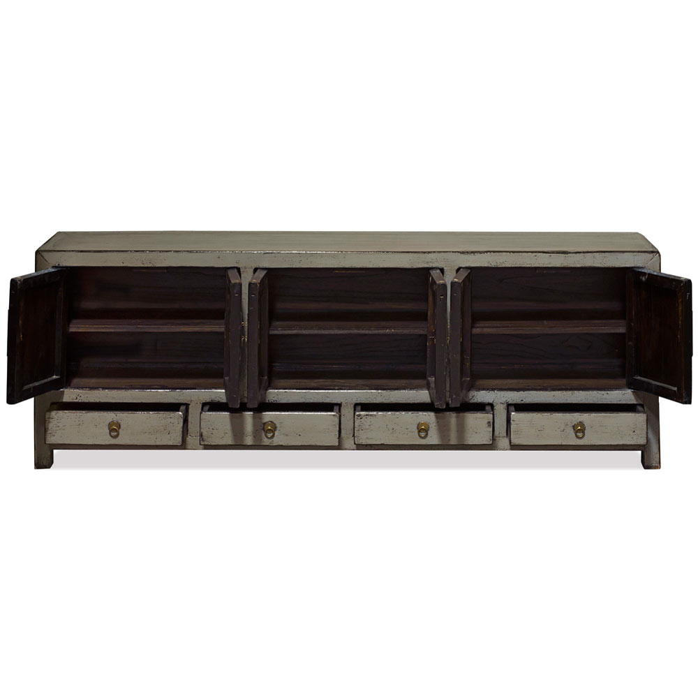 Elmwood Distressed Gray Kang Oriental Sideboard