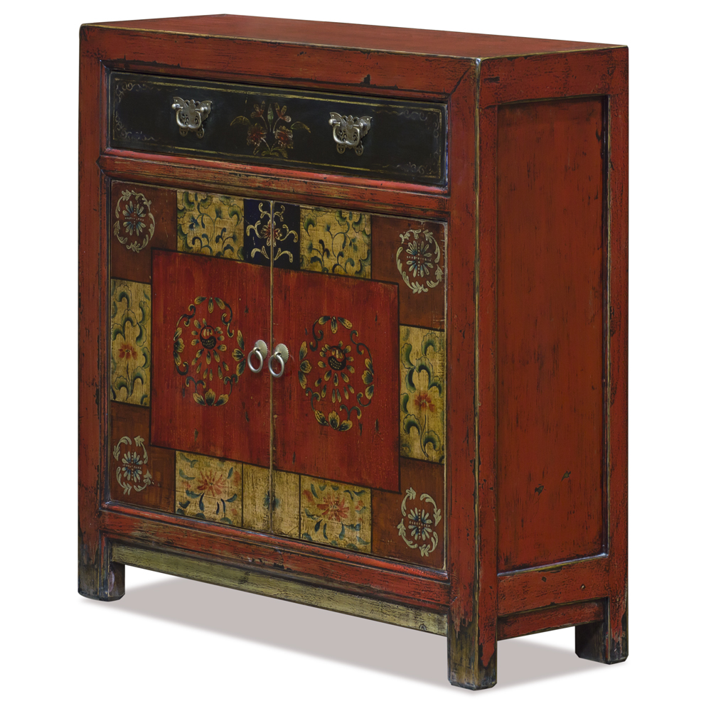 Elmwood Red Mandarin Oriental Cabinet