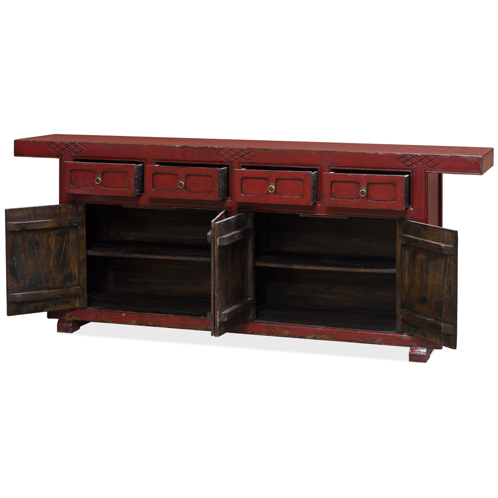 Elmwood Red Qing Cabinet