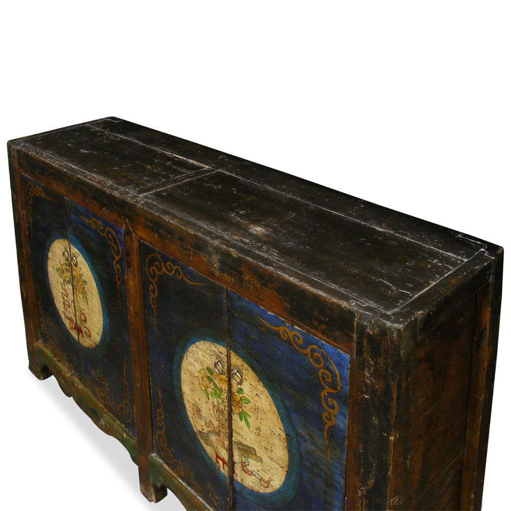 Hand-Painted Mongolian Cabinet