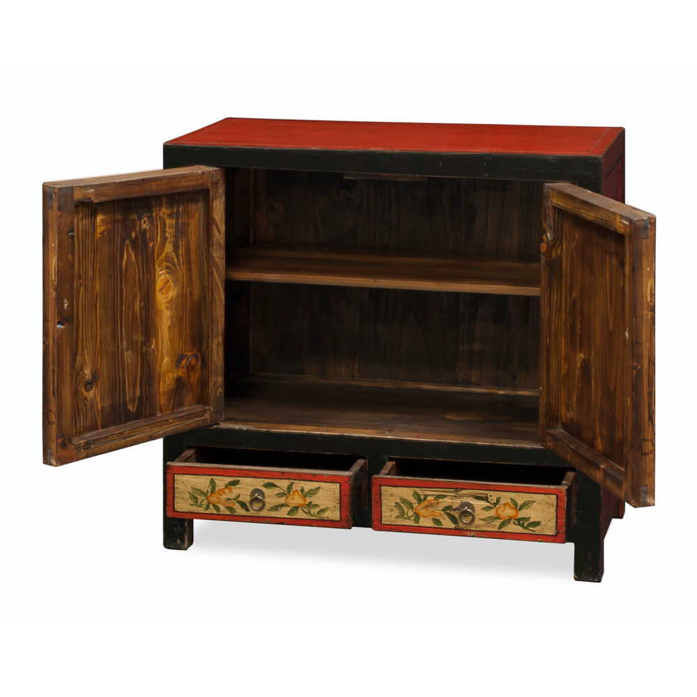 Hand Painted Mongolian Cabinet