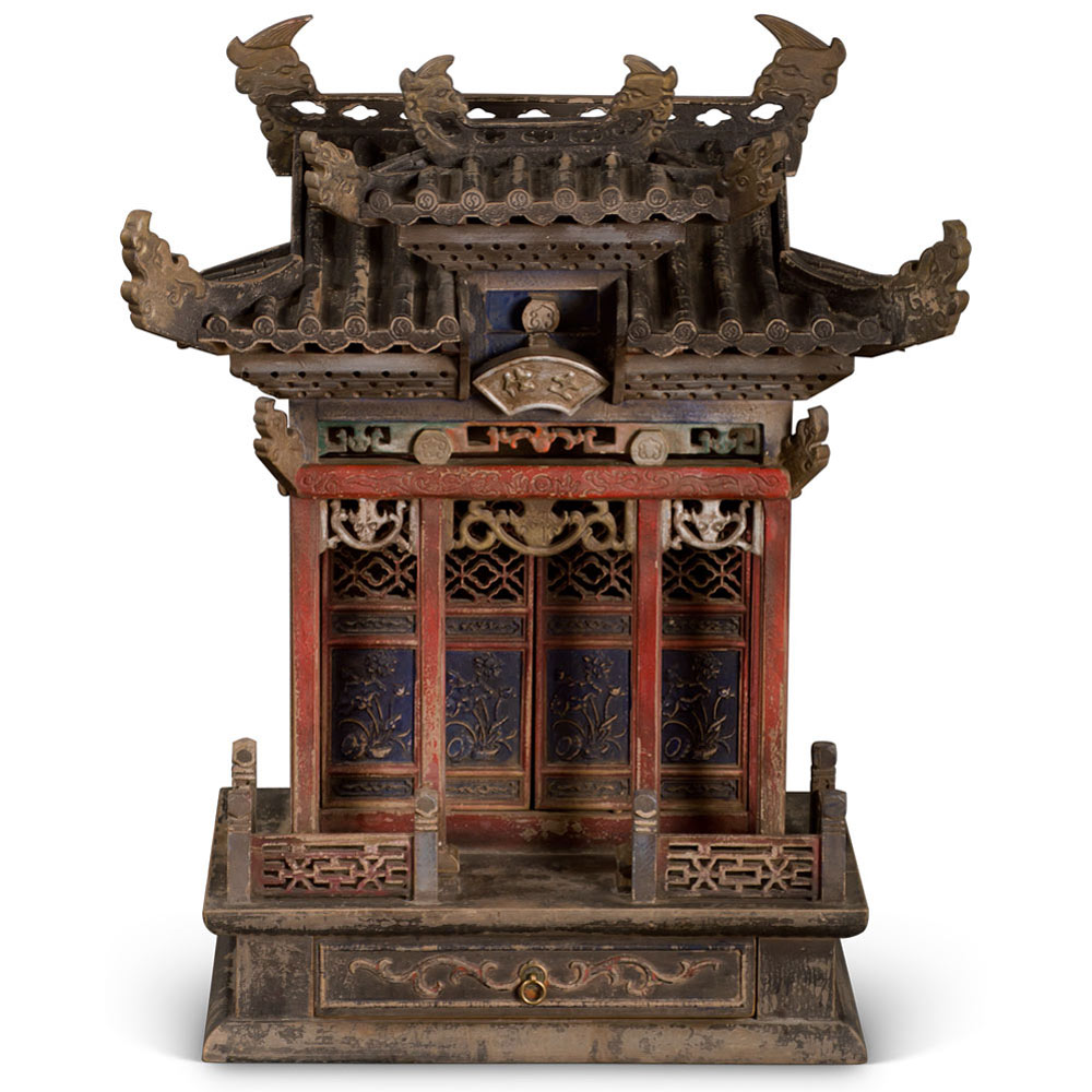 Vintage Chinese Pagoda Altar House