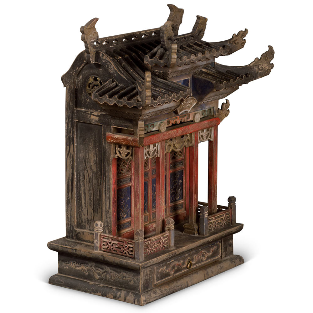Vintage Chinese Pagoda Altar House
