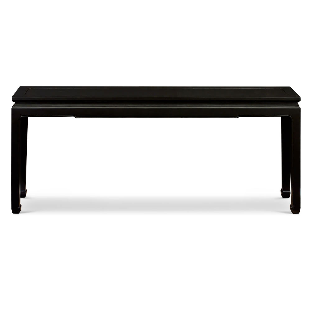 Black Elmwood Zen Style Asian Console Table