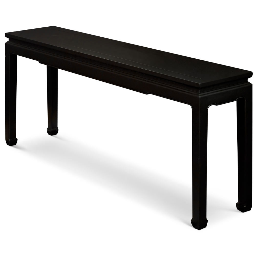 Black Elmwood Zen Style Asian Console Table