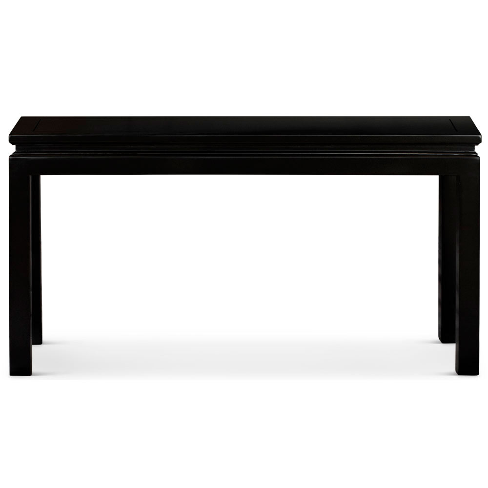 Black Elmwood Zen Style Asian Console Table