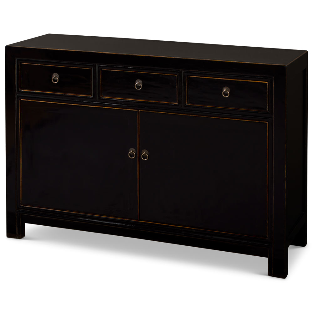 Black Elmwood Ming Oriental Cabinet