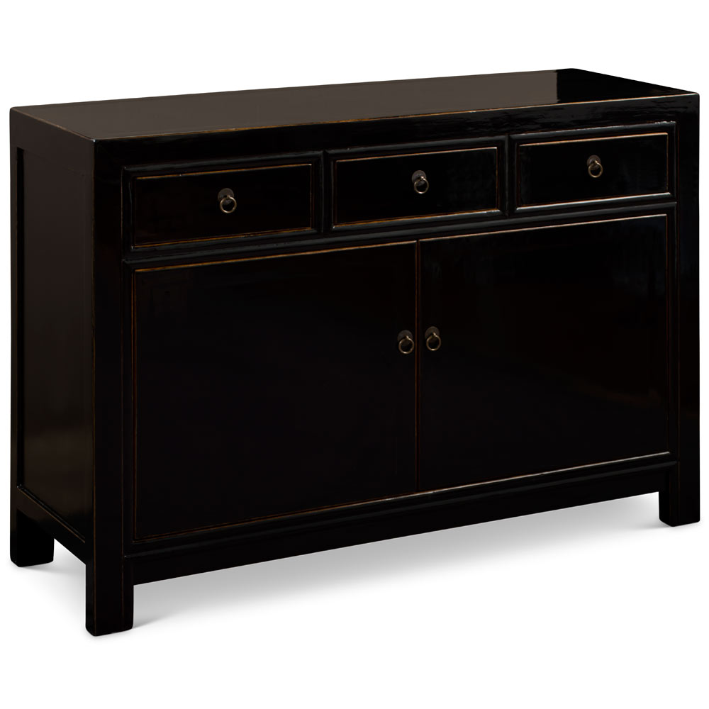 Black Elmwood Ming Oriental Cabinet