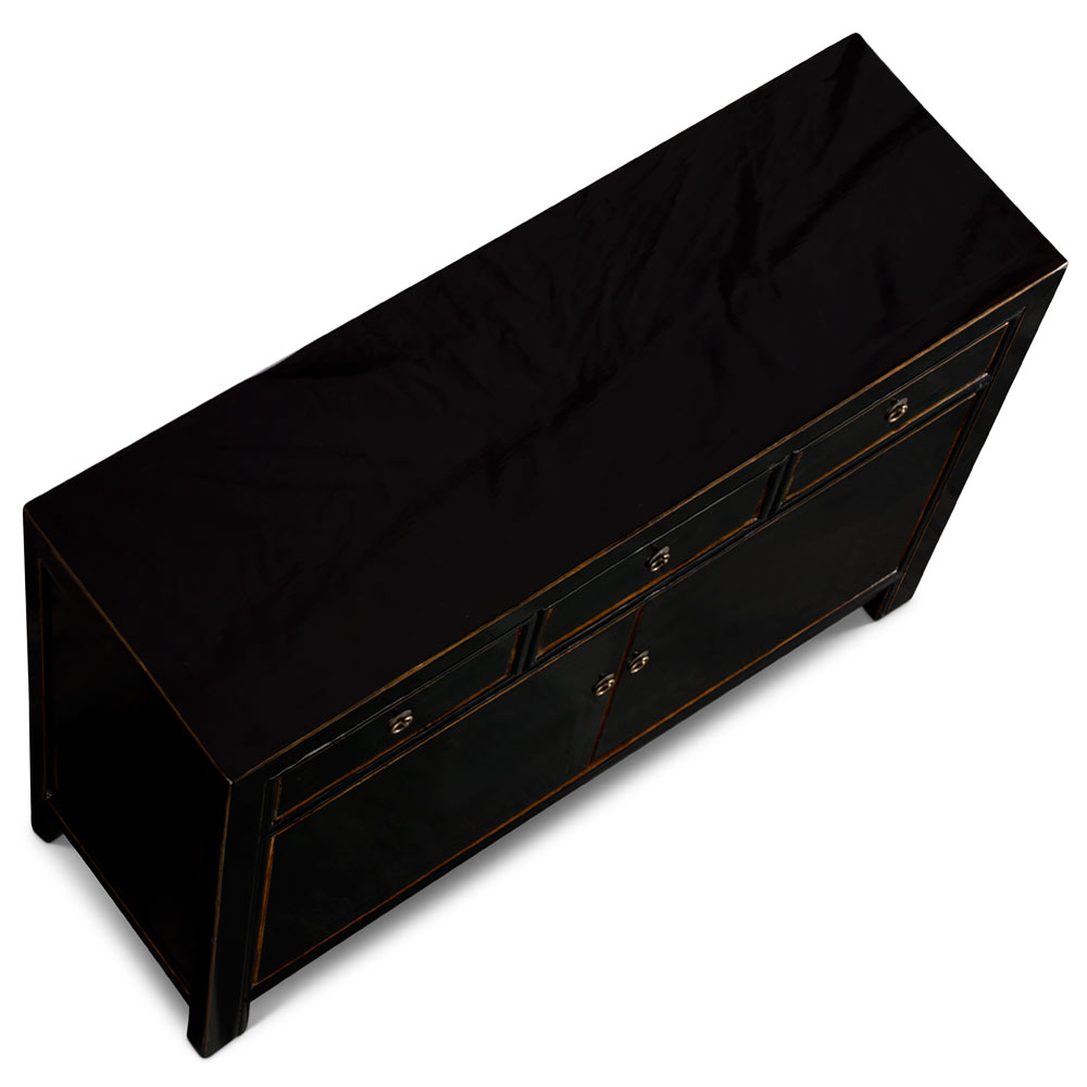 Black Elmwood Ming Oriental Cabinet