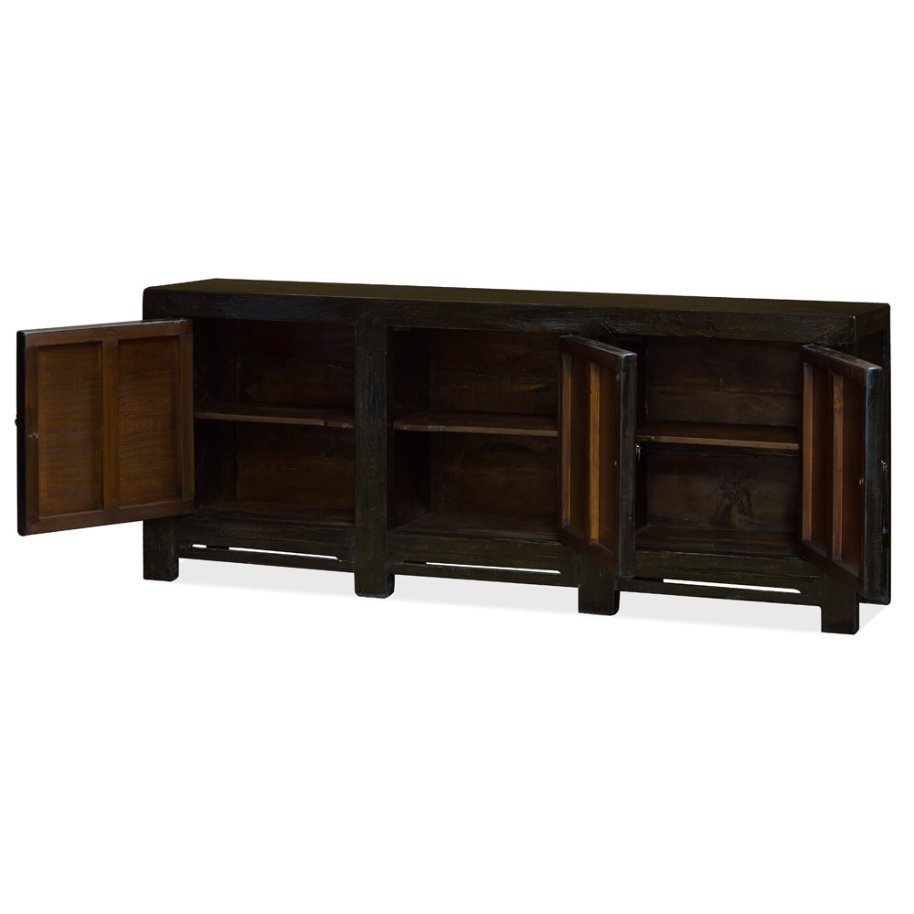 Vintage Elmwood Tibetan Cabinet