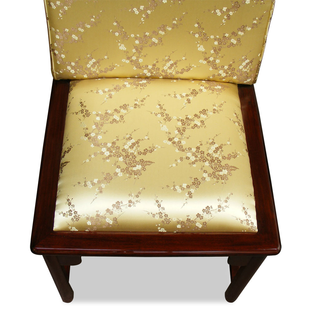 Rosewood Cherry Blossom Silk Chair