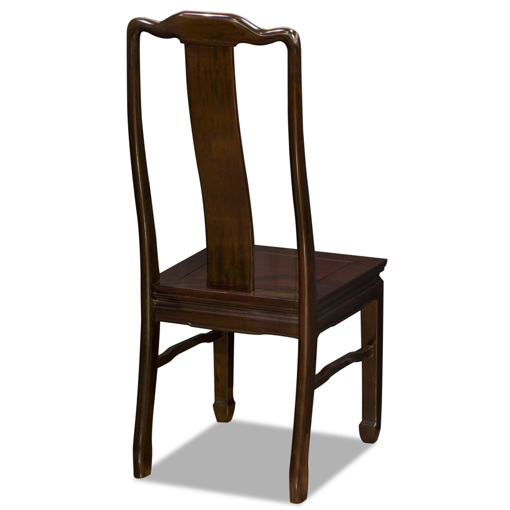 Mahogany Finish Rosewood Chinese Longevity Chair
