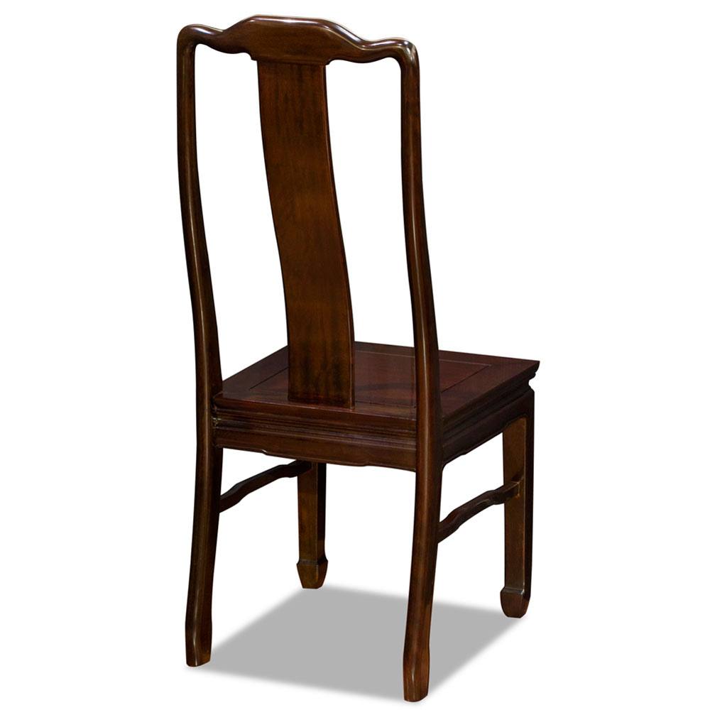 Mahogany Finish Rosewood Chinese Longevity Chair