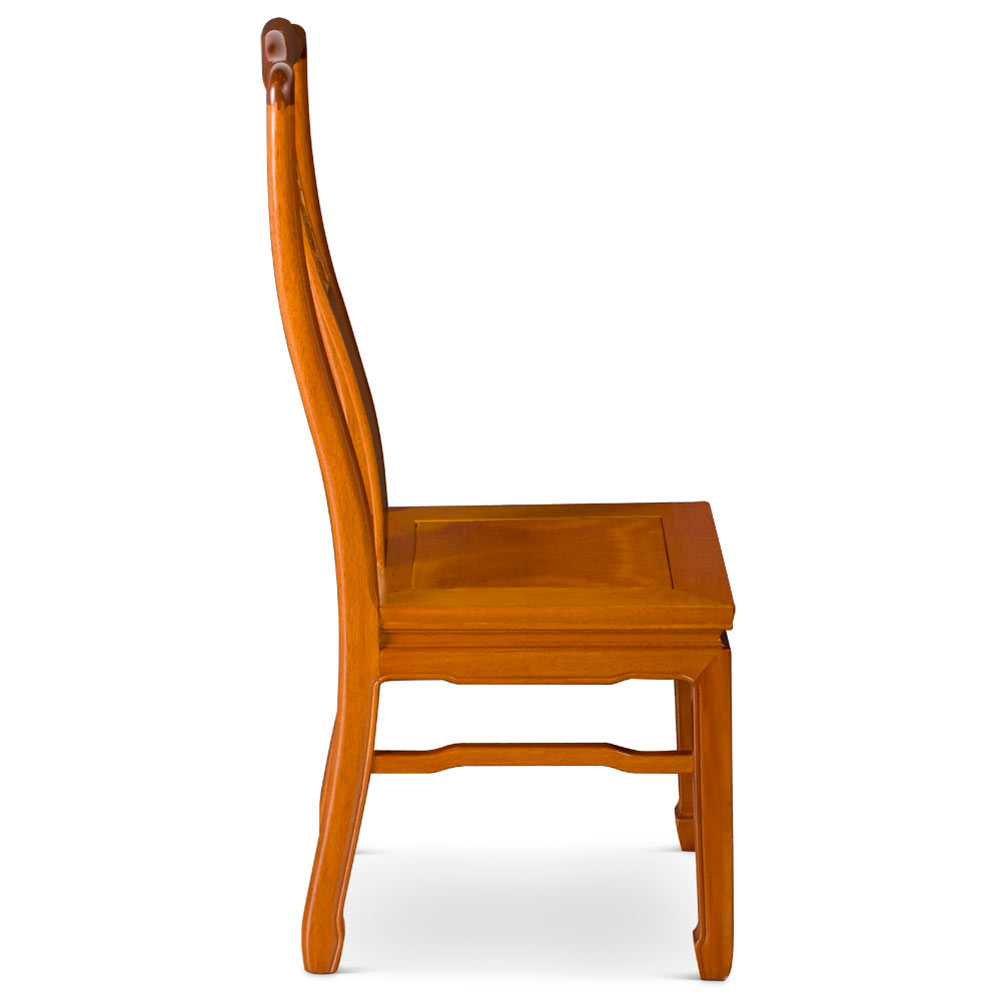 Natural Rosewood Dragon Oriental Chair