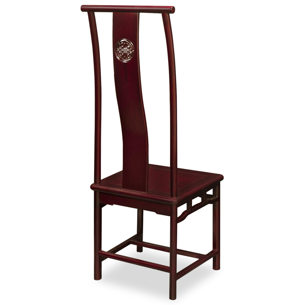 Rosewood Ming Style Longevity Motif Chair