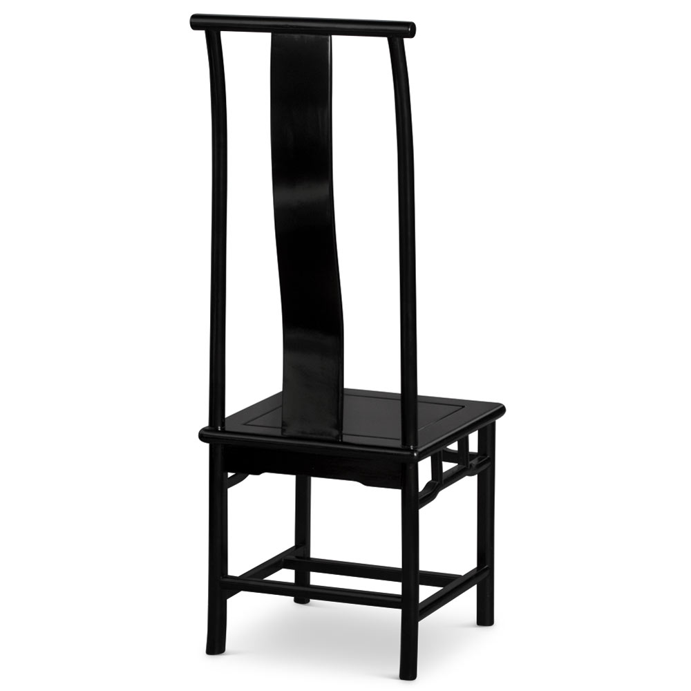 Black Rosewood Ming Chinese Tall Chair