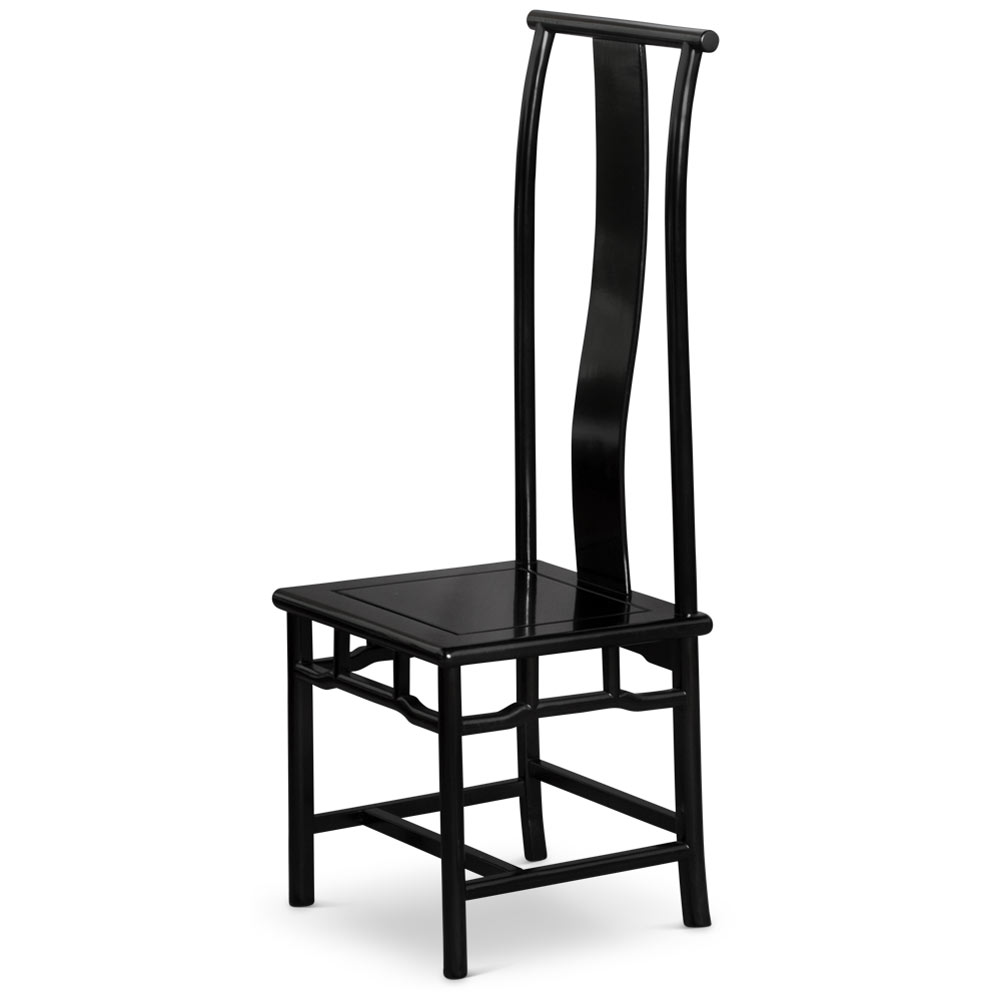 Black Rosewood Ming Chinese Tall Chair
