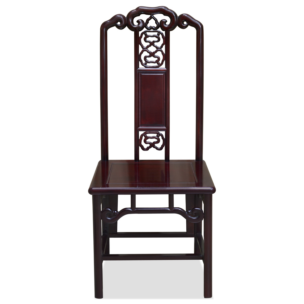 Dark Cherry Rosewood Ming Design Side Chair