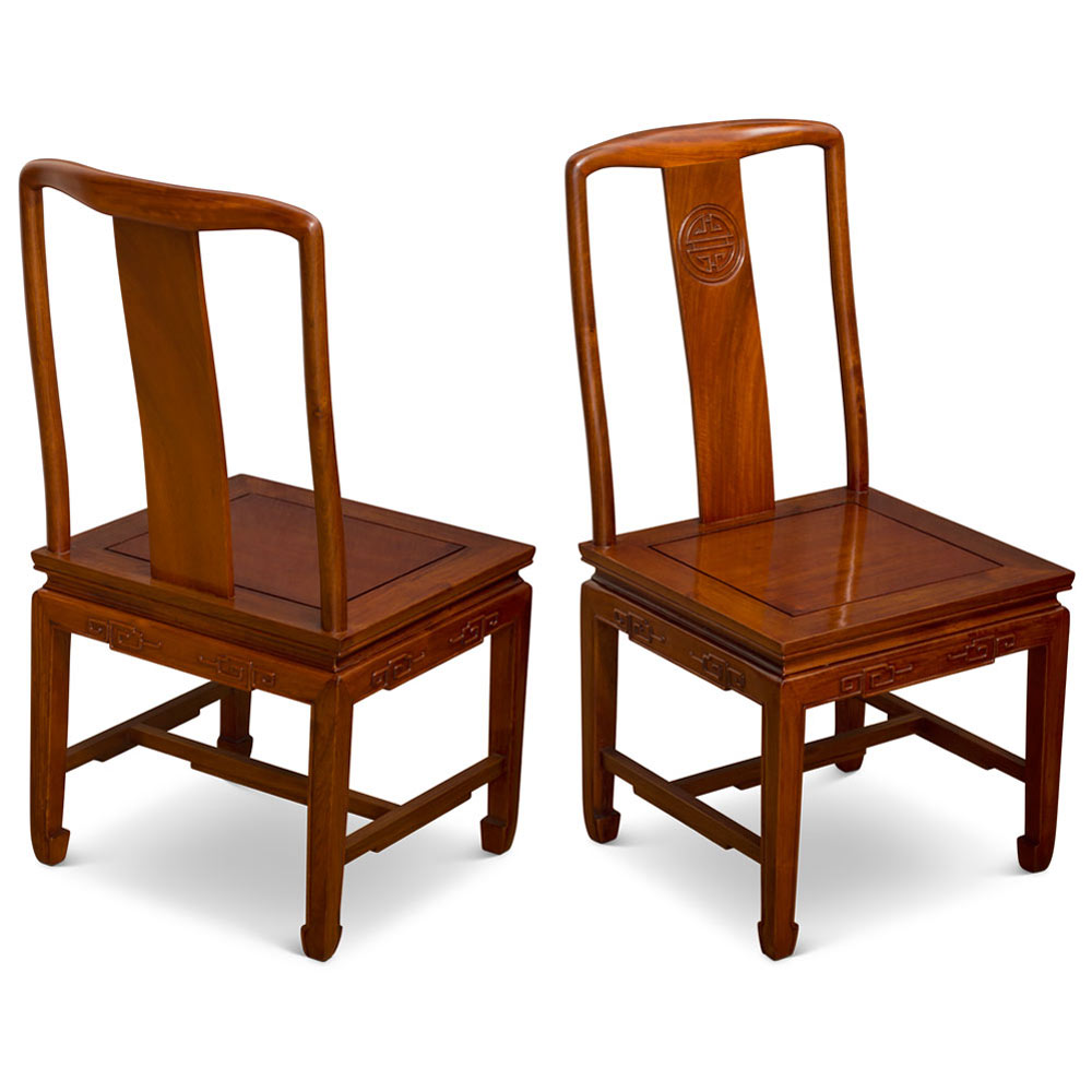 96in Natural Finish Rosewood Longevity Oval Dining Set with Eight Chairs - with FREE Inside Delivery
