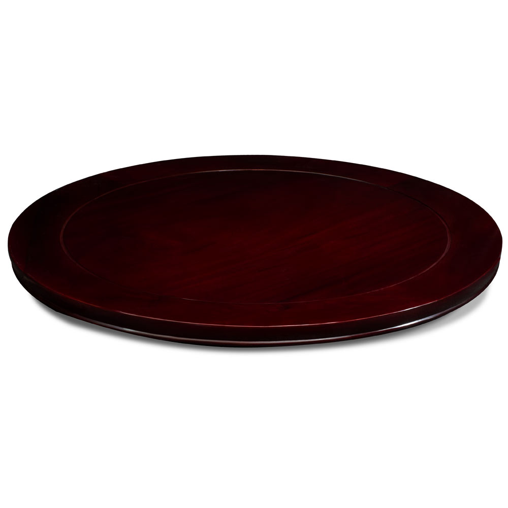 26in Dark Cherry Rosewood Chinese Lazy Susan