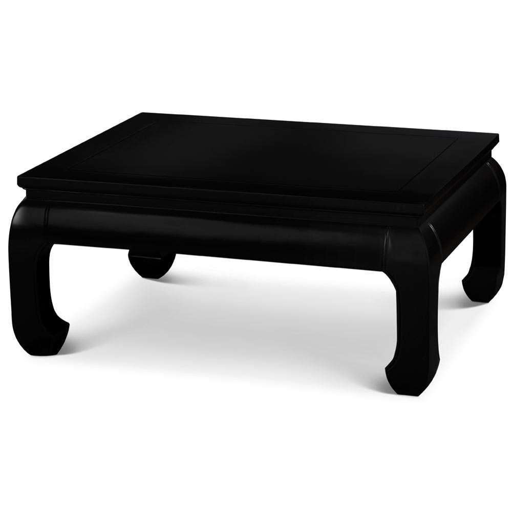 Black Rosewood Ming Rectangular Coffee Table