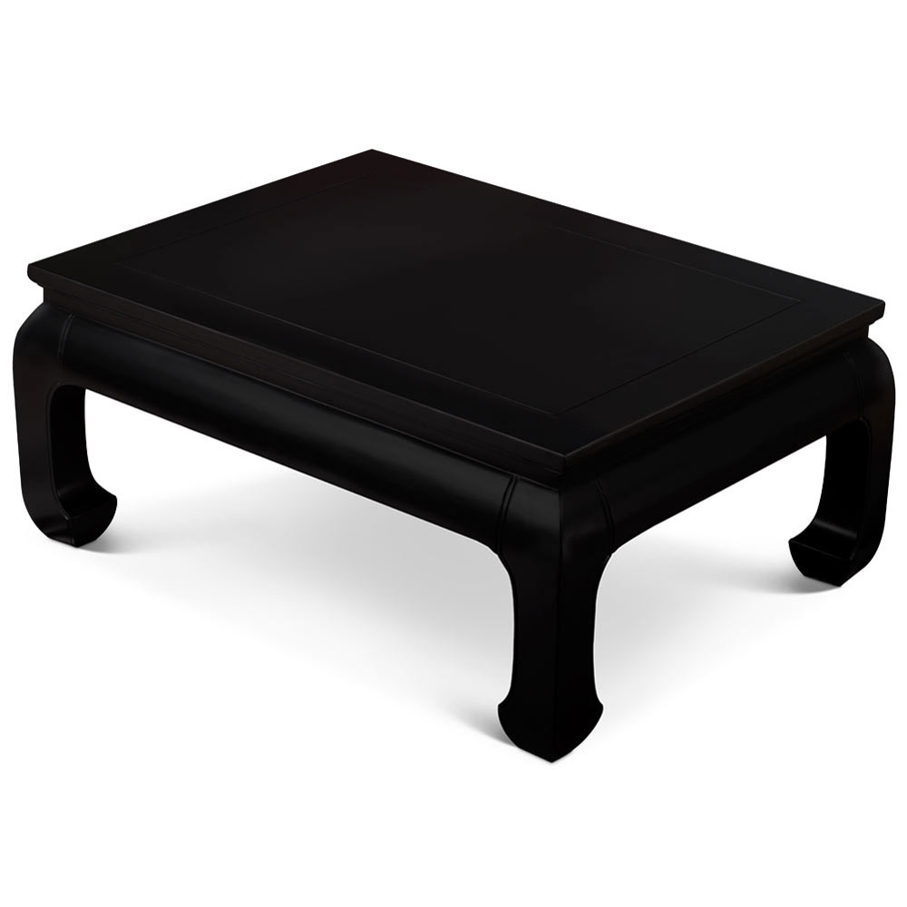 Black Rosewood Ming Rectangular Coffee Table