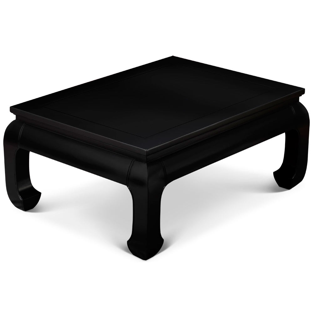 Black Rosewood Ming Rectangular Coffee Table