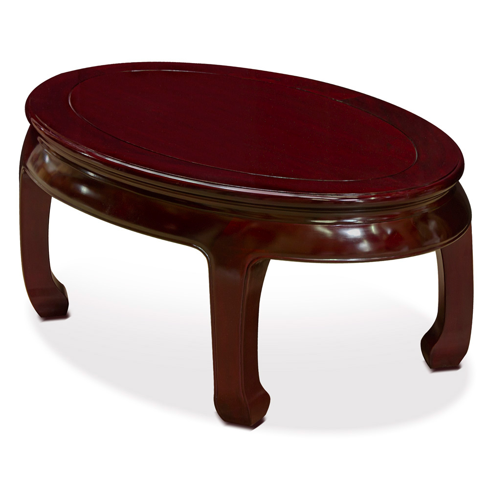 Rosewood Cho Style Oval Coffee Table