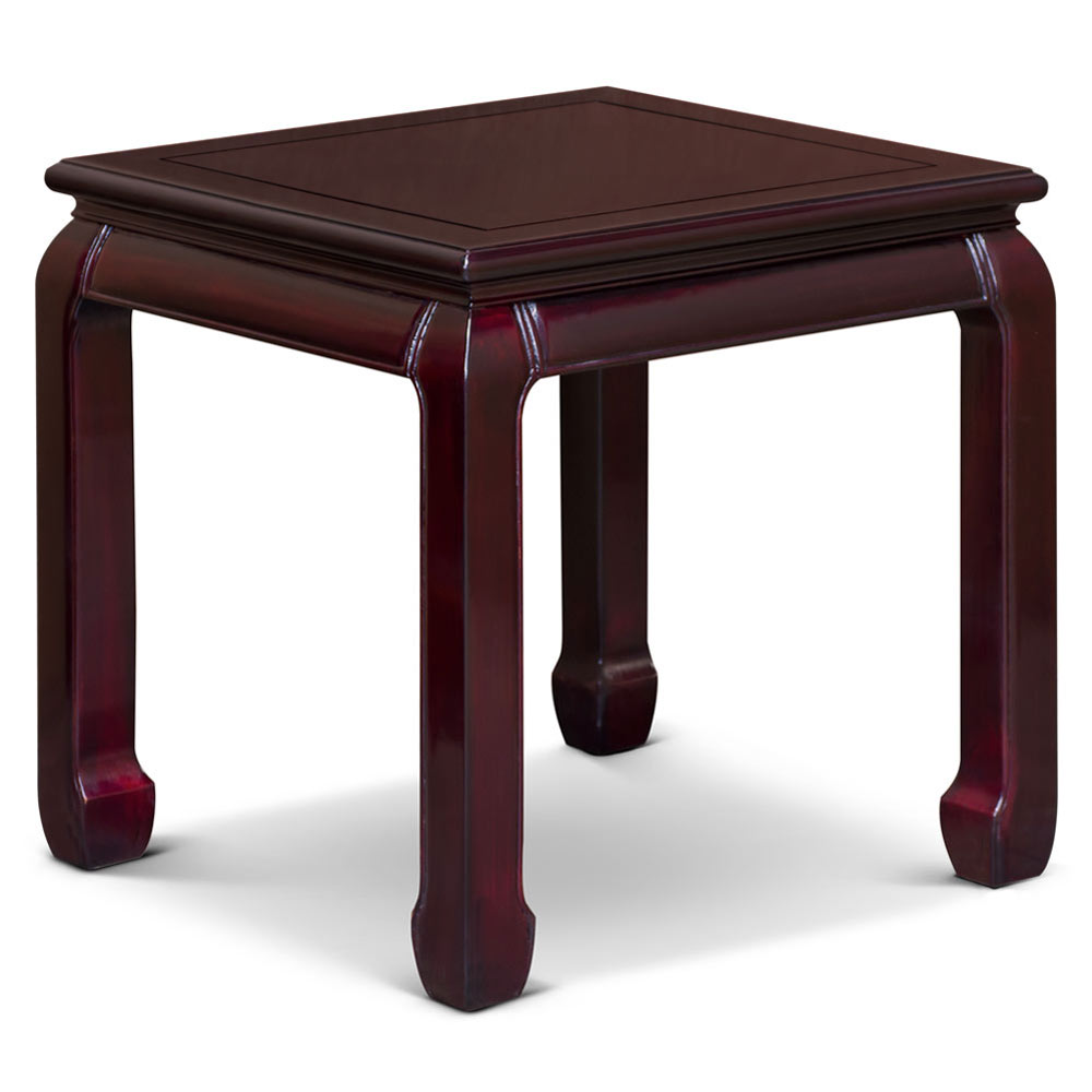 Dark Cherry Rosewood Chinese Ming Side Table