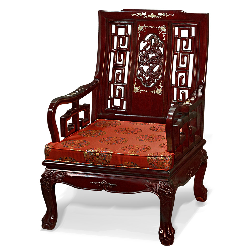 Imperial Mother Of Pearl Inlay Arm Chair
