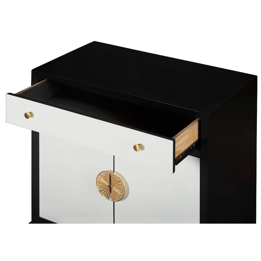 Black and White Modern Ming Chest