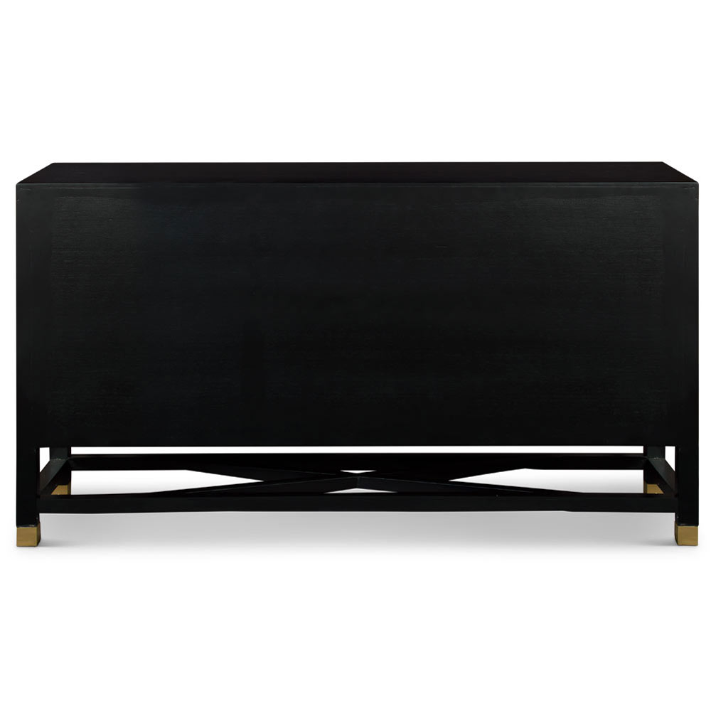 Black and Blue Zen Modern Asian Cabinet