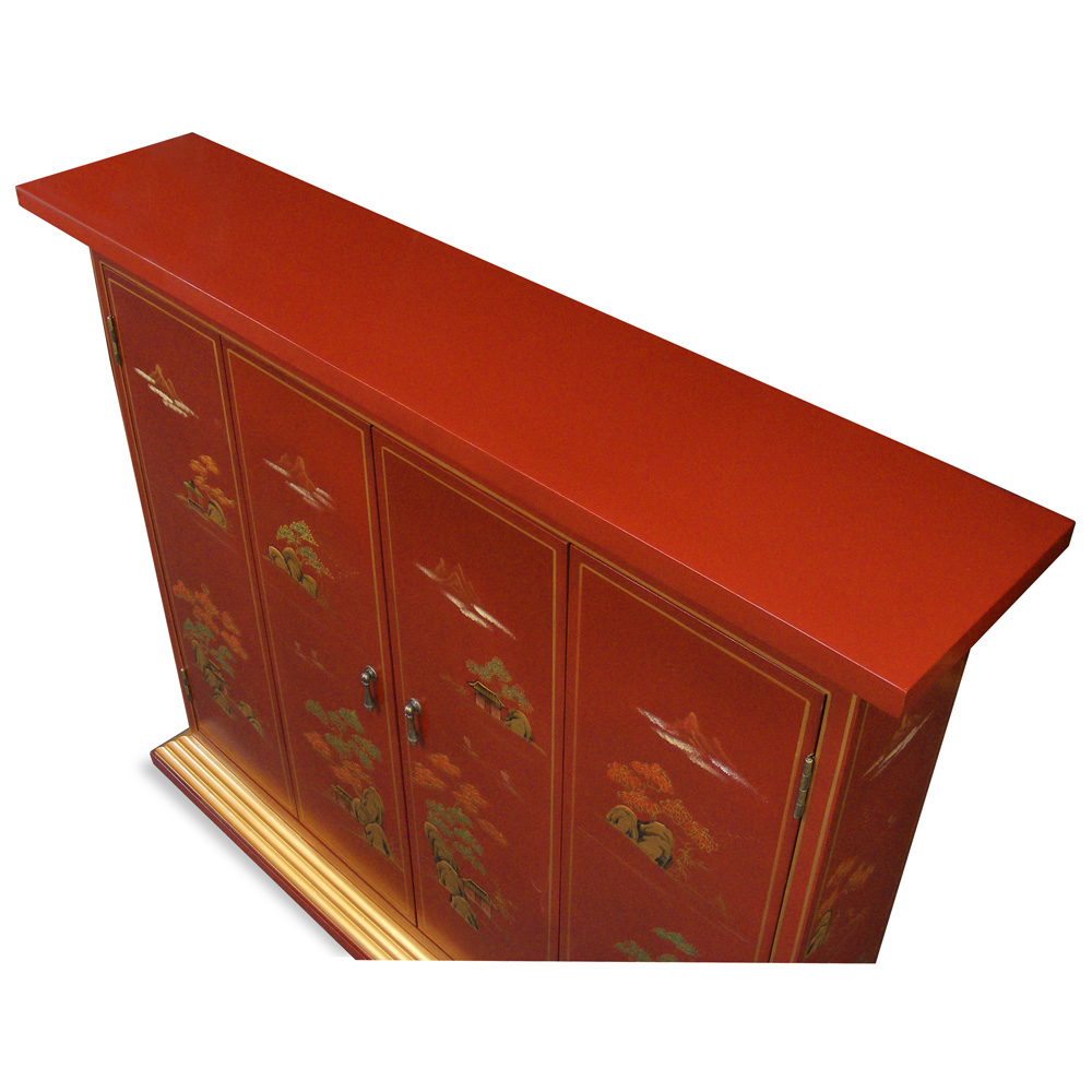 Chinoiserie Wall TV Cabinet
