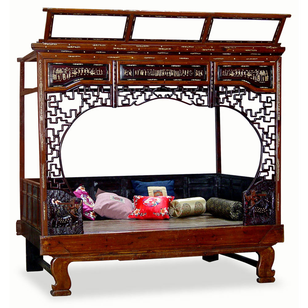 Oriental Bedroom Furniture Traditional Platform Beds