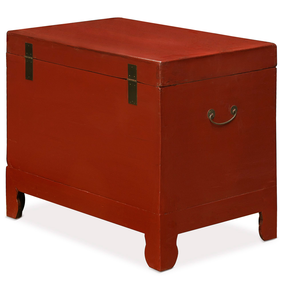 Vintage Chinese Red Lacquer Chest