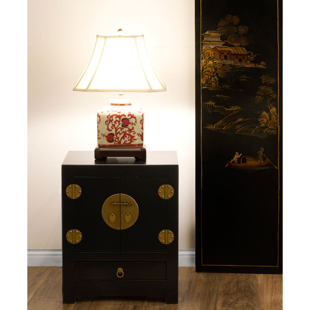 Black Elmwood Chinese Ming Cabinet