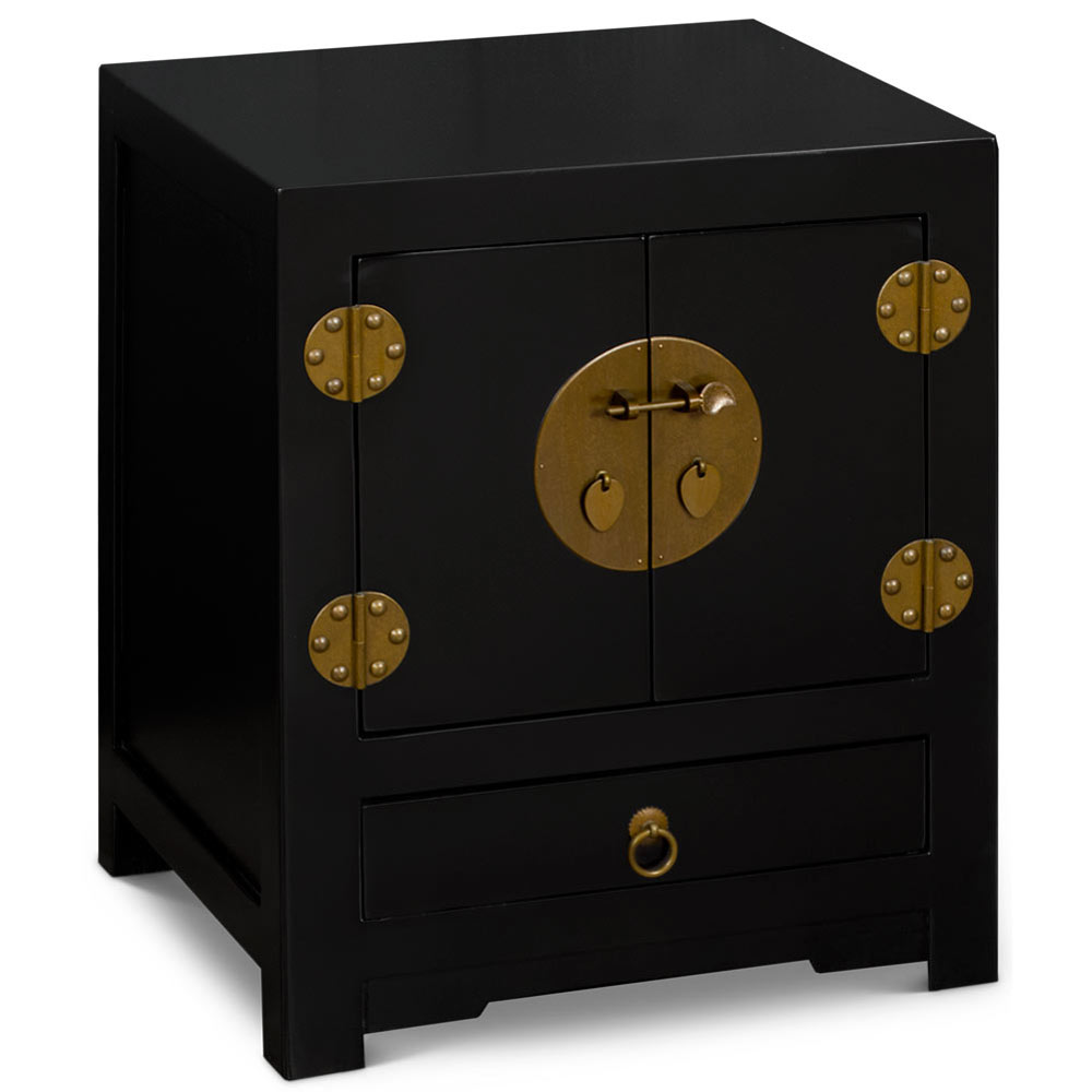 Black Elmwood Chinese Ming Cabinet