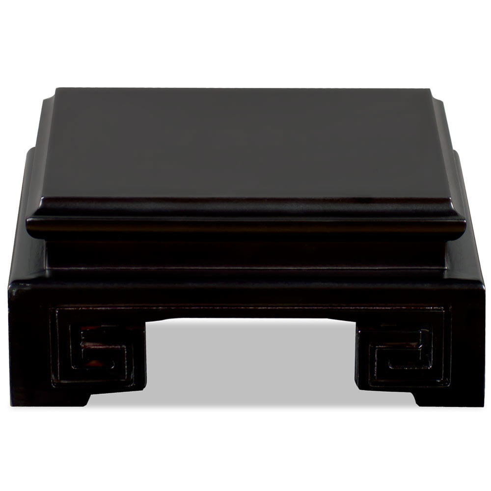 4.5 Inch Black Square Chinese Wooden Stand