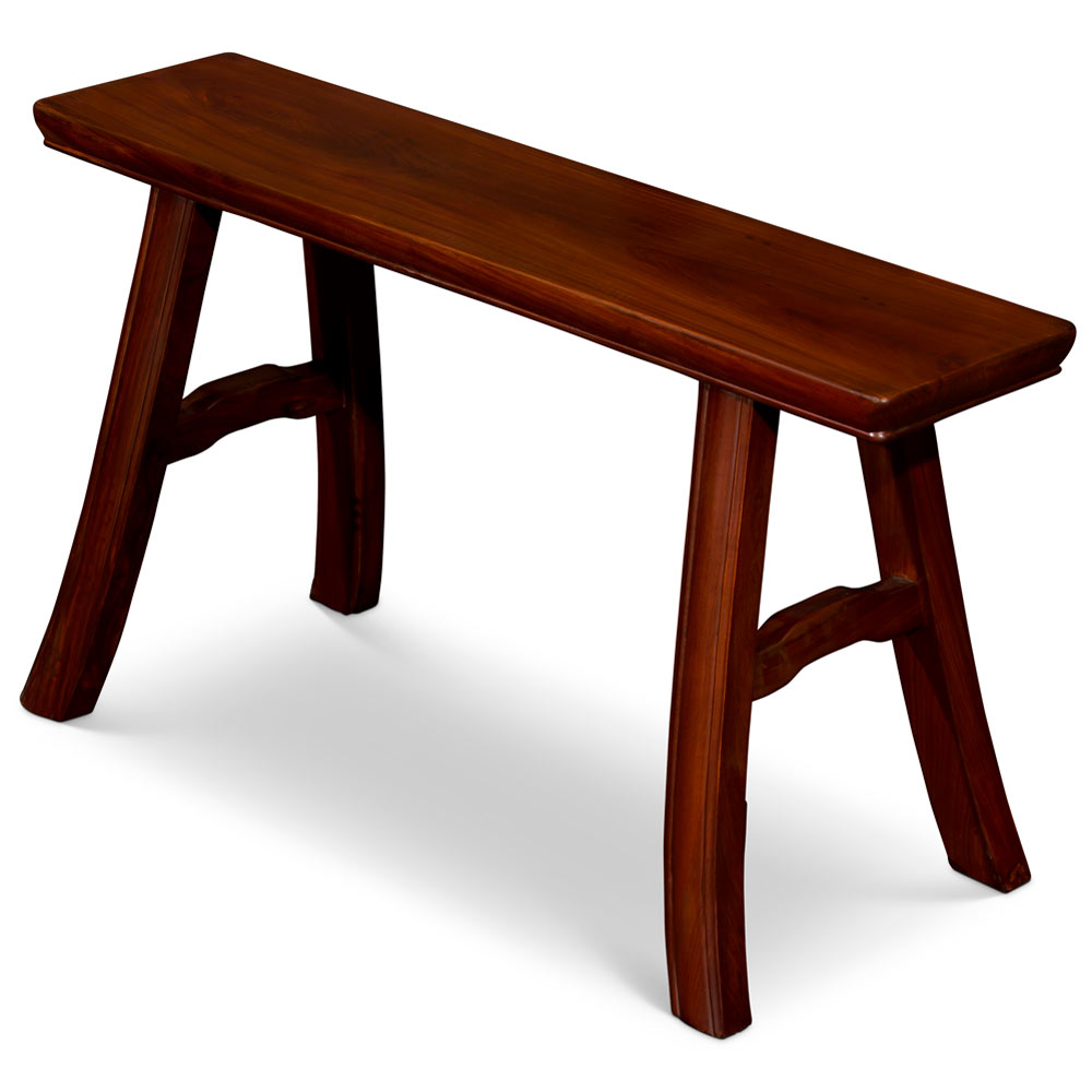 Red Ebony Wood Chinese Ming Bench