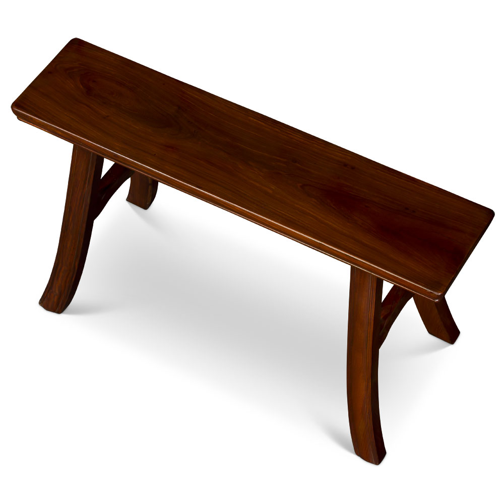 Red Ebony Wood Chinese Ming Bench