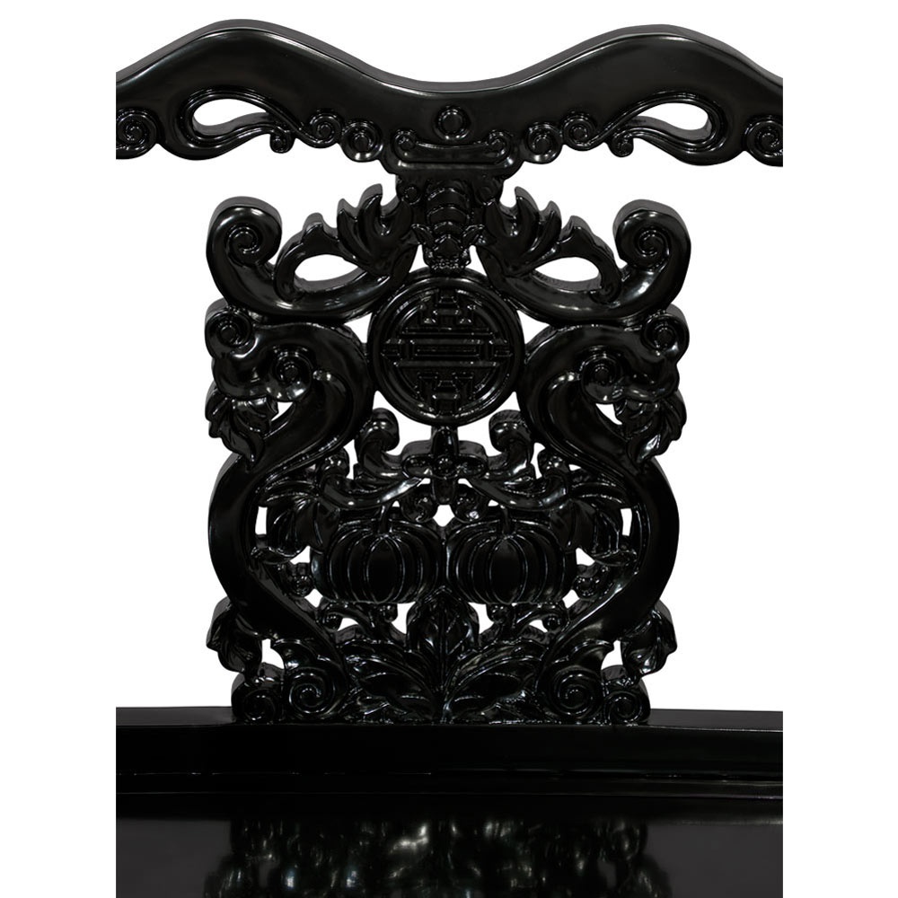 Black Rosewood Imperial Palace Tai Shi Oriental Arm Chair