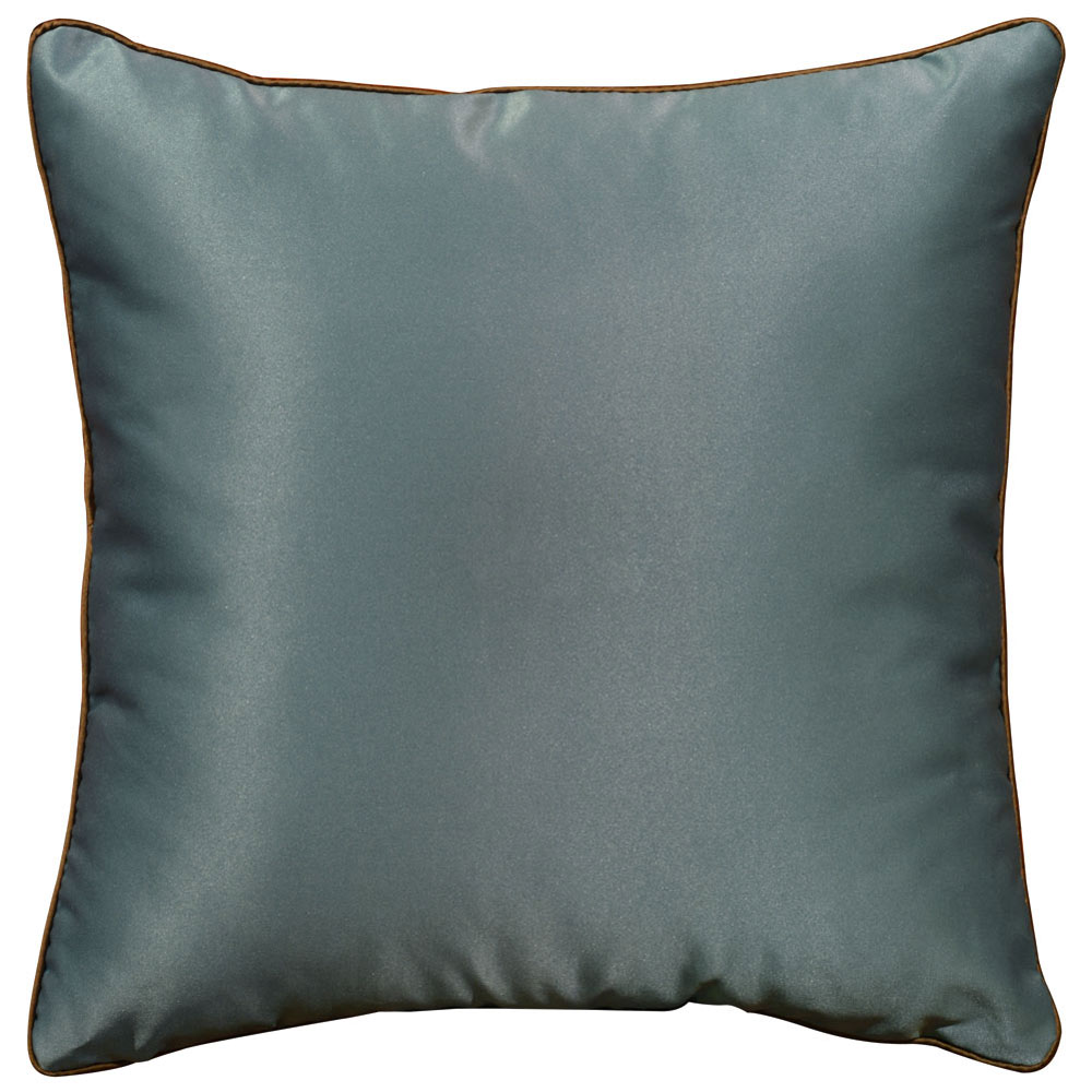 Light Blue Chinese Silk Longevity Pillow