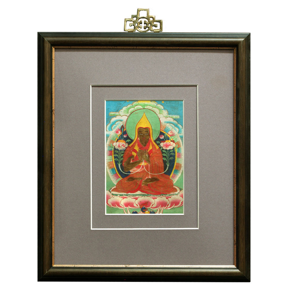 Framed Tibetan Thangka Painting