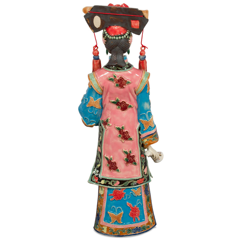 Chinese Porcelain Figurine, Qing Dynasty Noble Lady