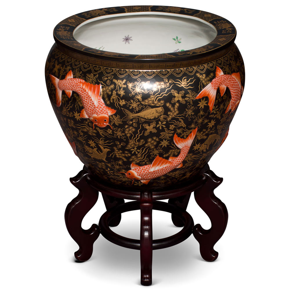 Chinese Fish Bowl Planter