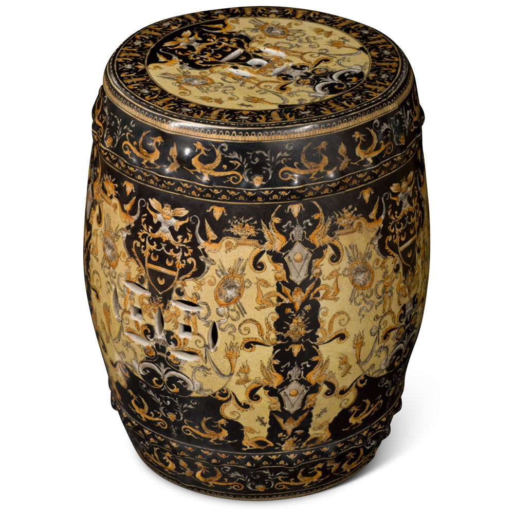Venetian Gothic Garden Stool
